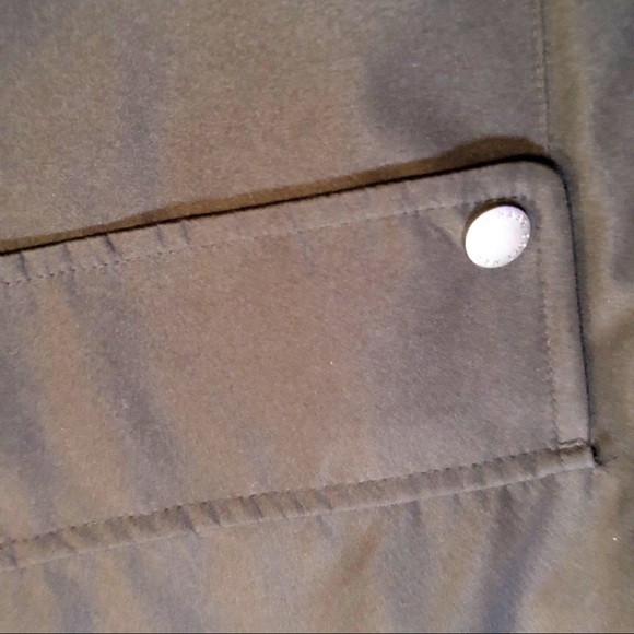 Cole Haan black long sleeve faux fur zip up jacket ski winter coat medium men’s - Picture 6 of 9